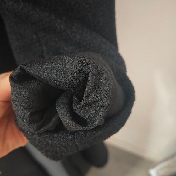 Self-Portrait Black Boucle Taffeta Midi Dress - Picture 11 of 13